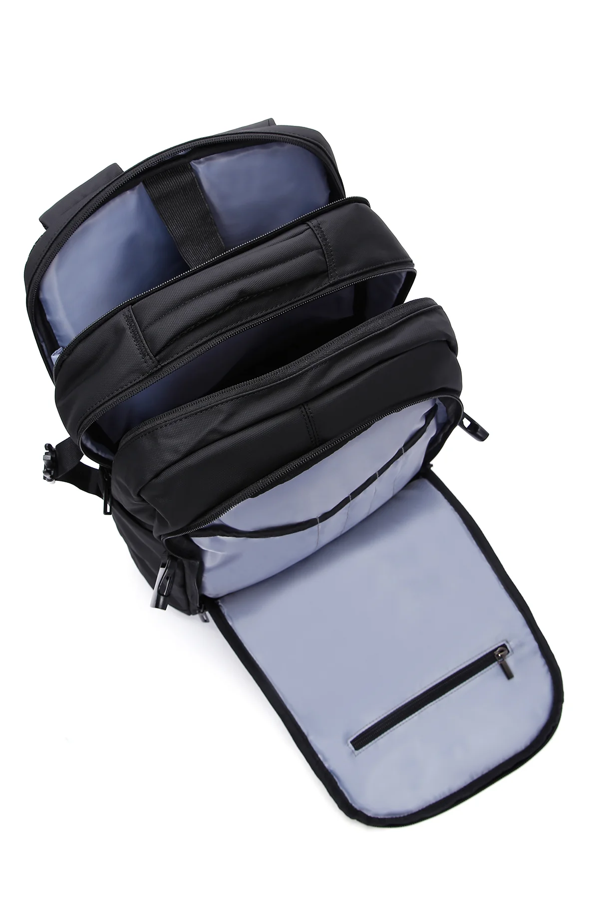 D-Pack Unisex Siyah Teknolojik Kumaş Sırt Çantası - Image 9