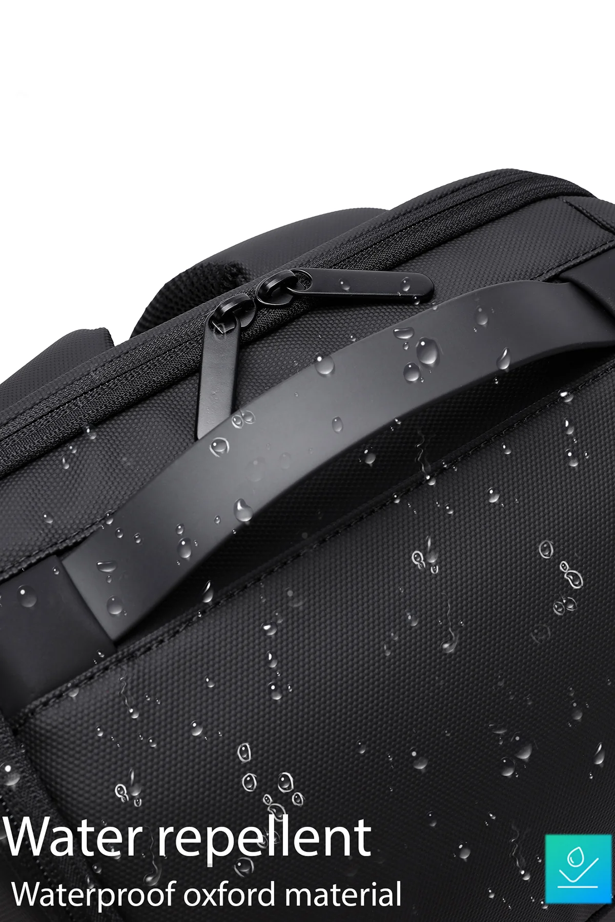 D-Pack Unisex Siyah Teknolojik Kumaş Sırt Çantası - Image 6