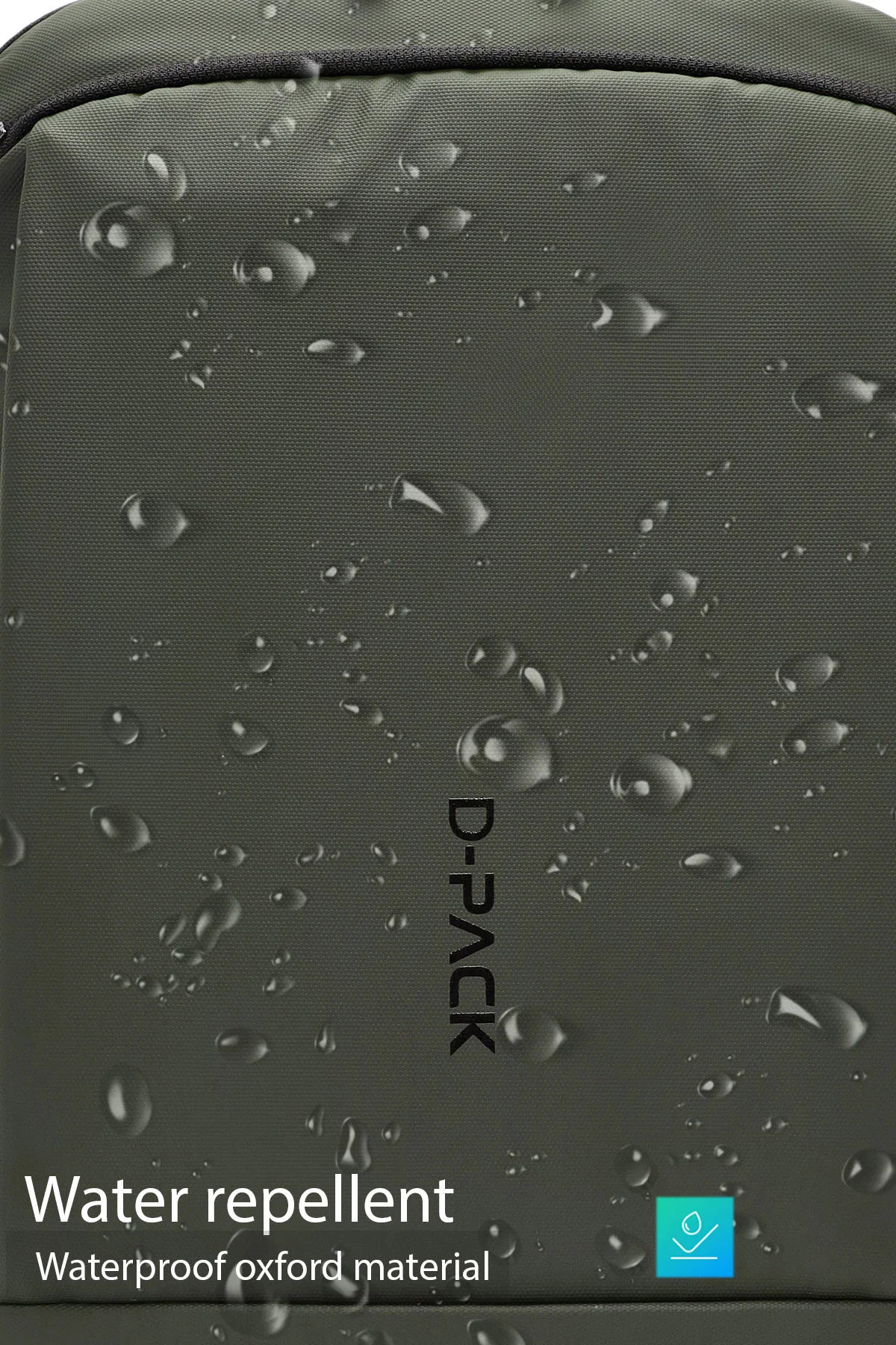 D-Pack Unisex Yeşil Kumaş Sırt Çantası - Image 6