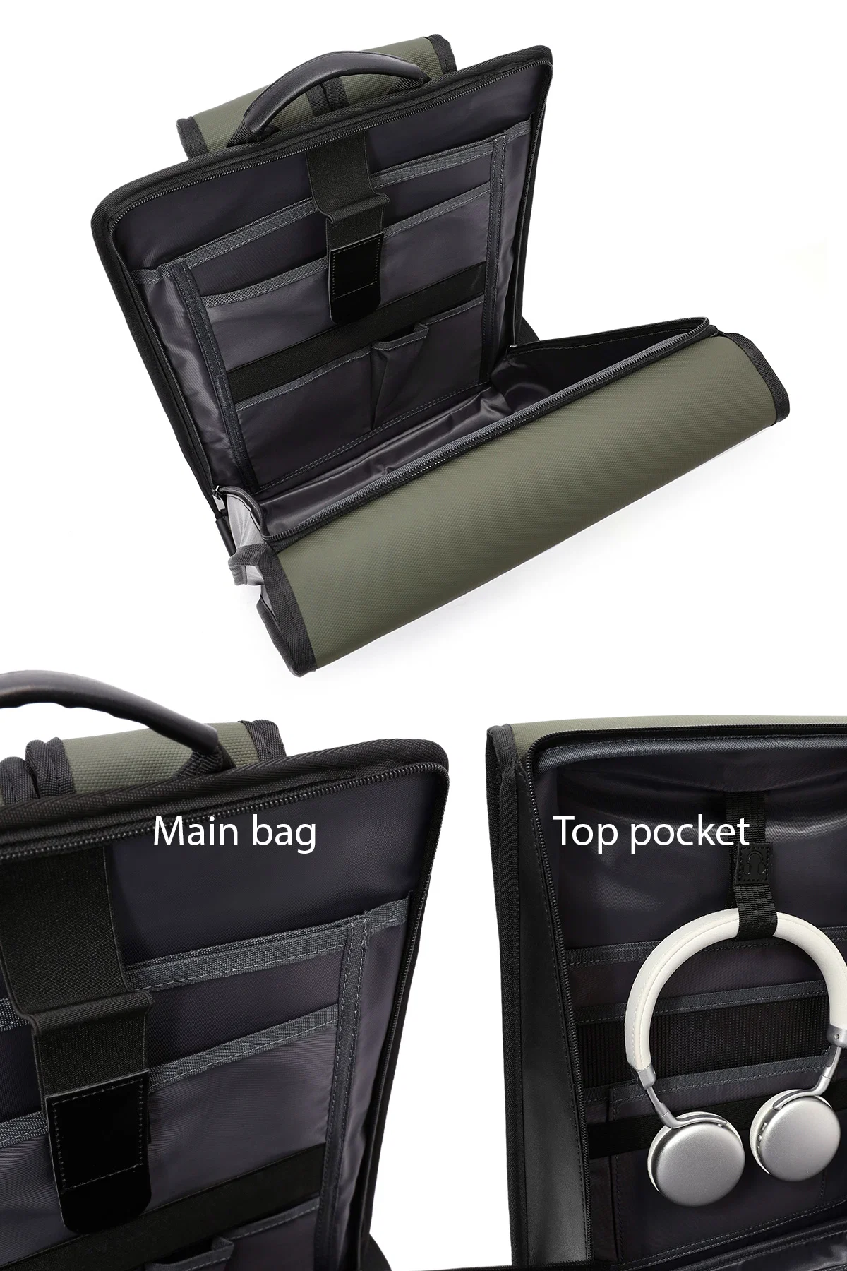 D-Pack Unisex Yeşil Kumaş Sırt Çantası - Image 5