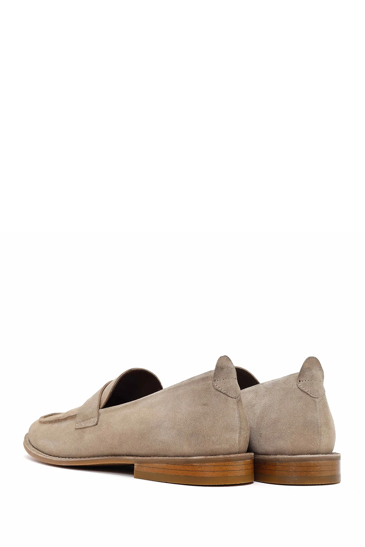 Derimod Black Erkek Bej Süet Deri Klasik Loafer - Image 6