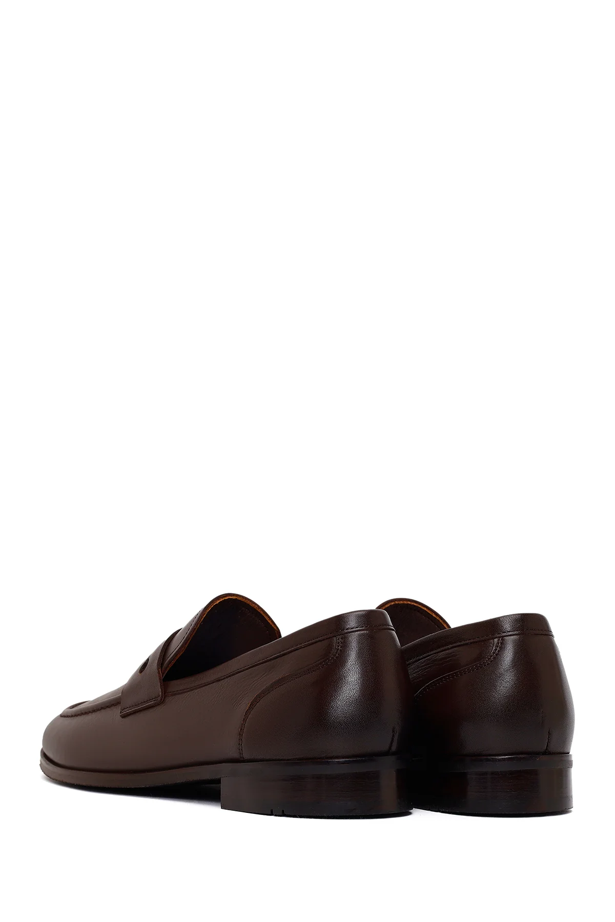 Derimod Black Erkek Kahverengi Deri Klasik Loafer - Image 6