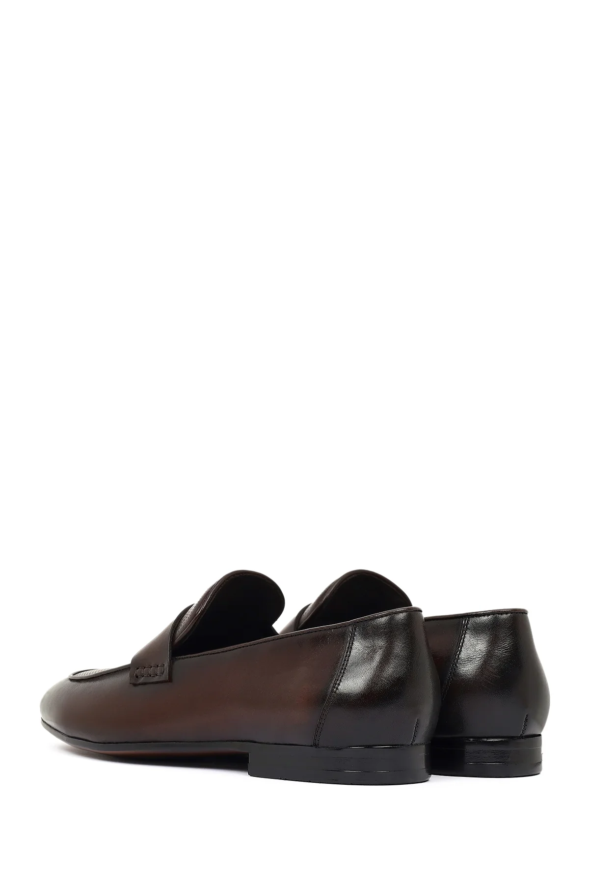 Derimod Black Erkek Kahverengi Deri Klasik Loafer - Image 6
