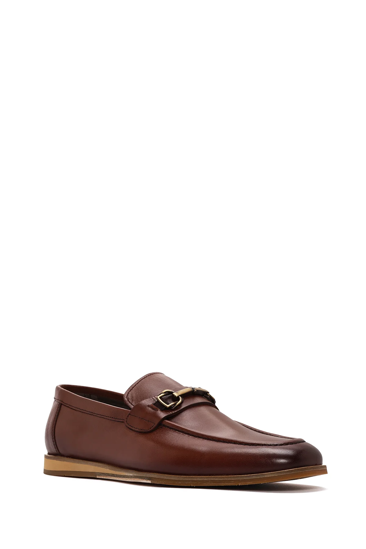 Derimod Black Erkek Kahverengi Deri Loafer - Image 6