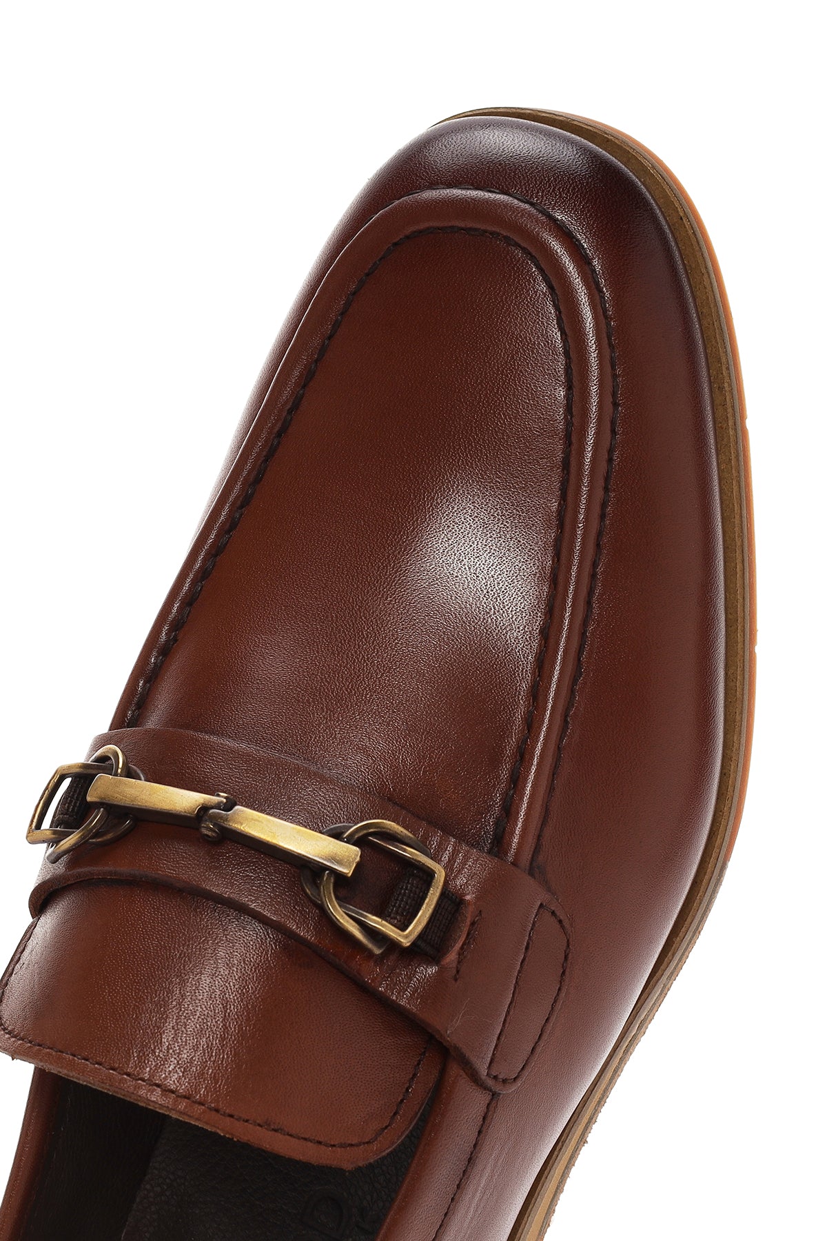 Derimod Black Erkek Kahverengi Deri Loafer - Image 9