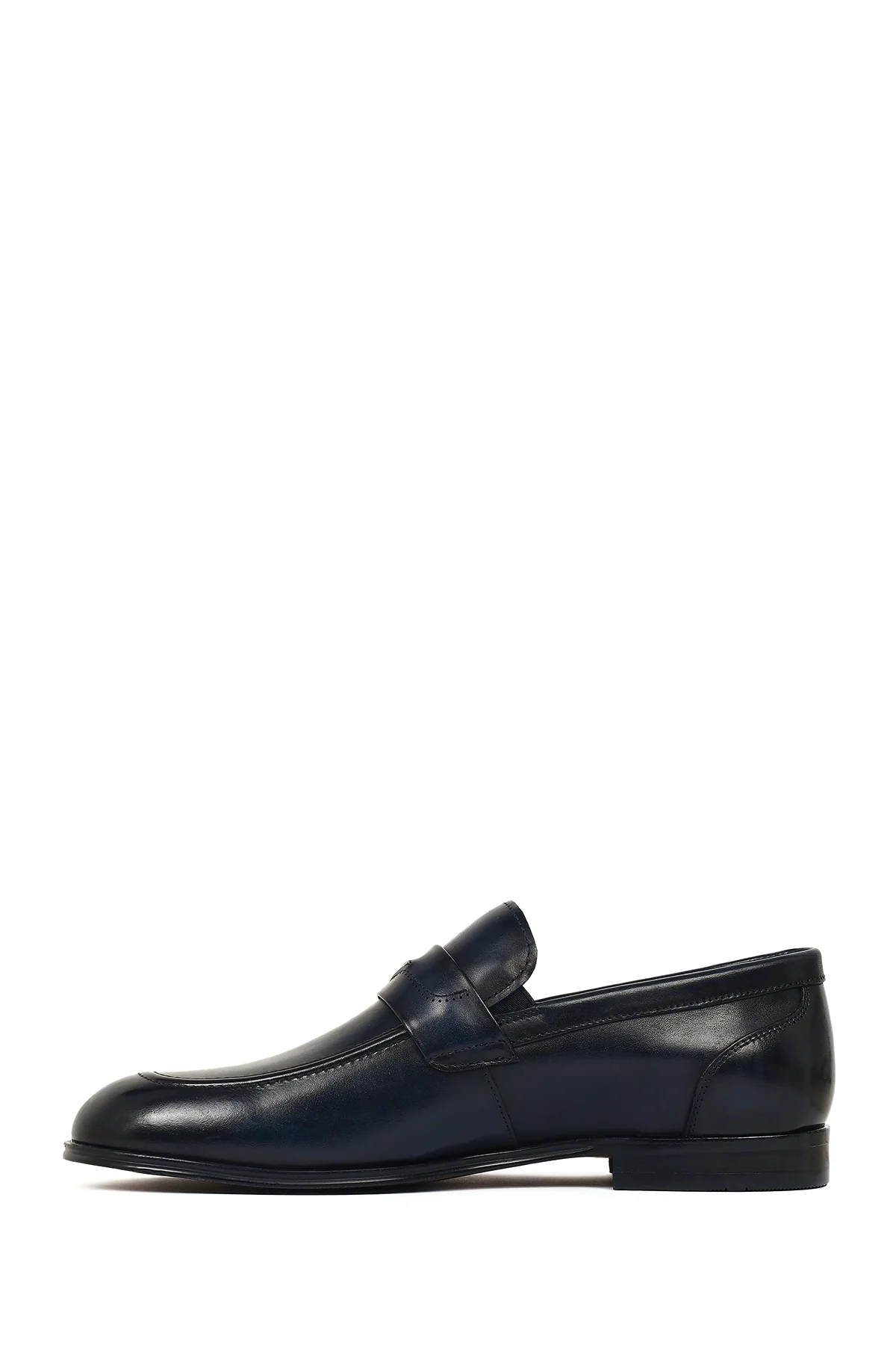 Derimod Black Erkek Lacivert Deri Klasik Loafer - Image 3