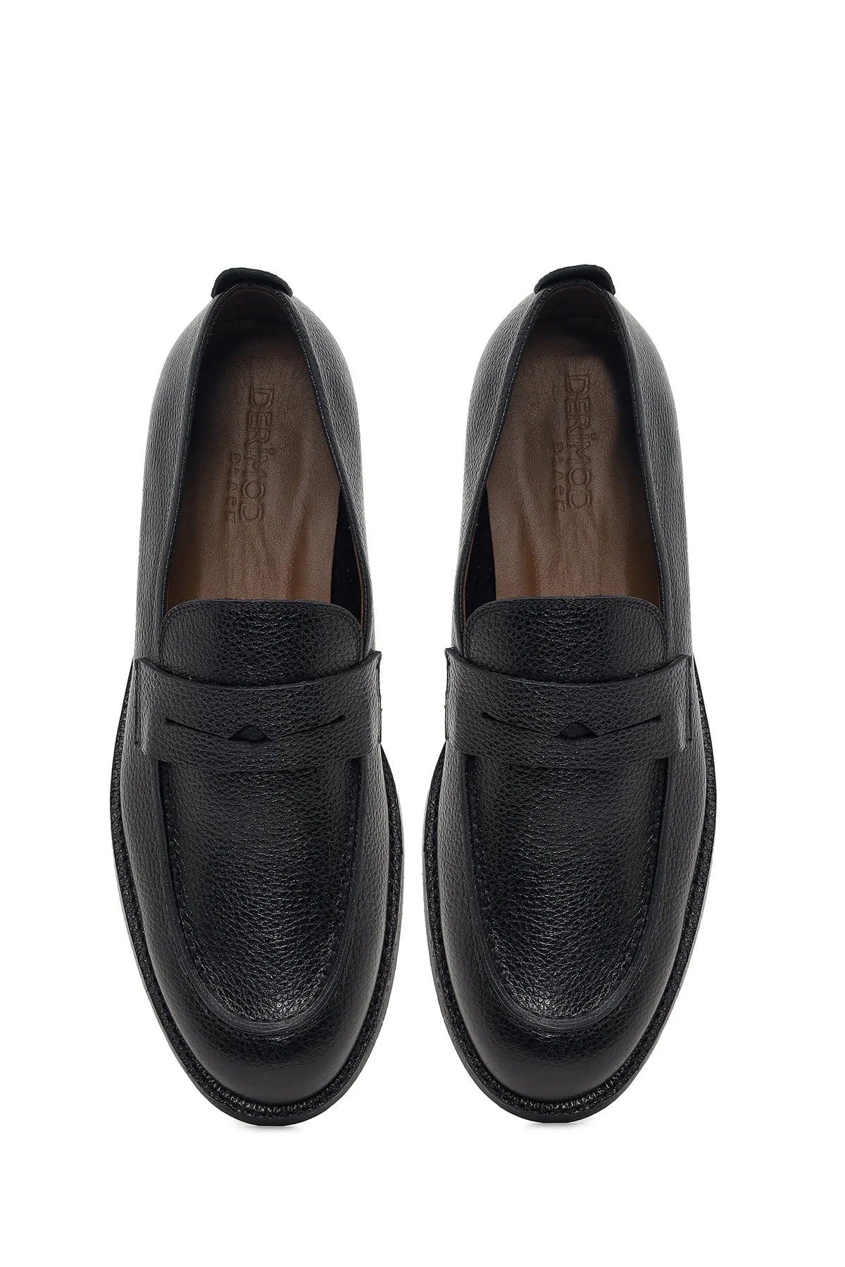 Derimod Black Erkek Siyah Deri Klasik Loafer - Image 4
