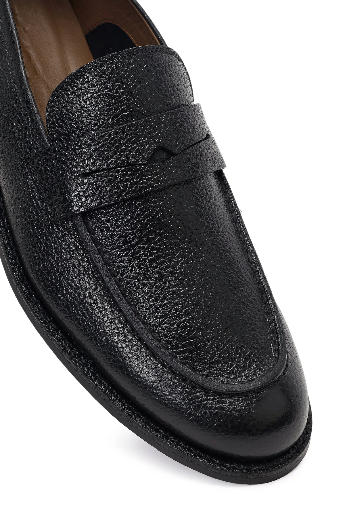 Derimod Black Erkek Siyah Deri Klasik Loafer - Image 9