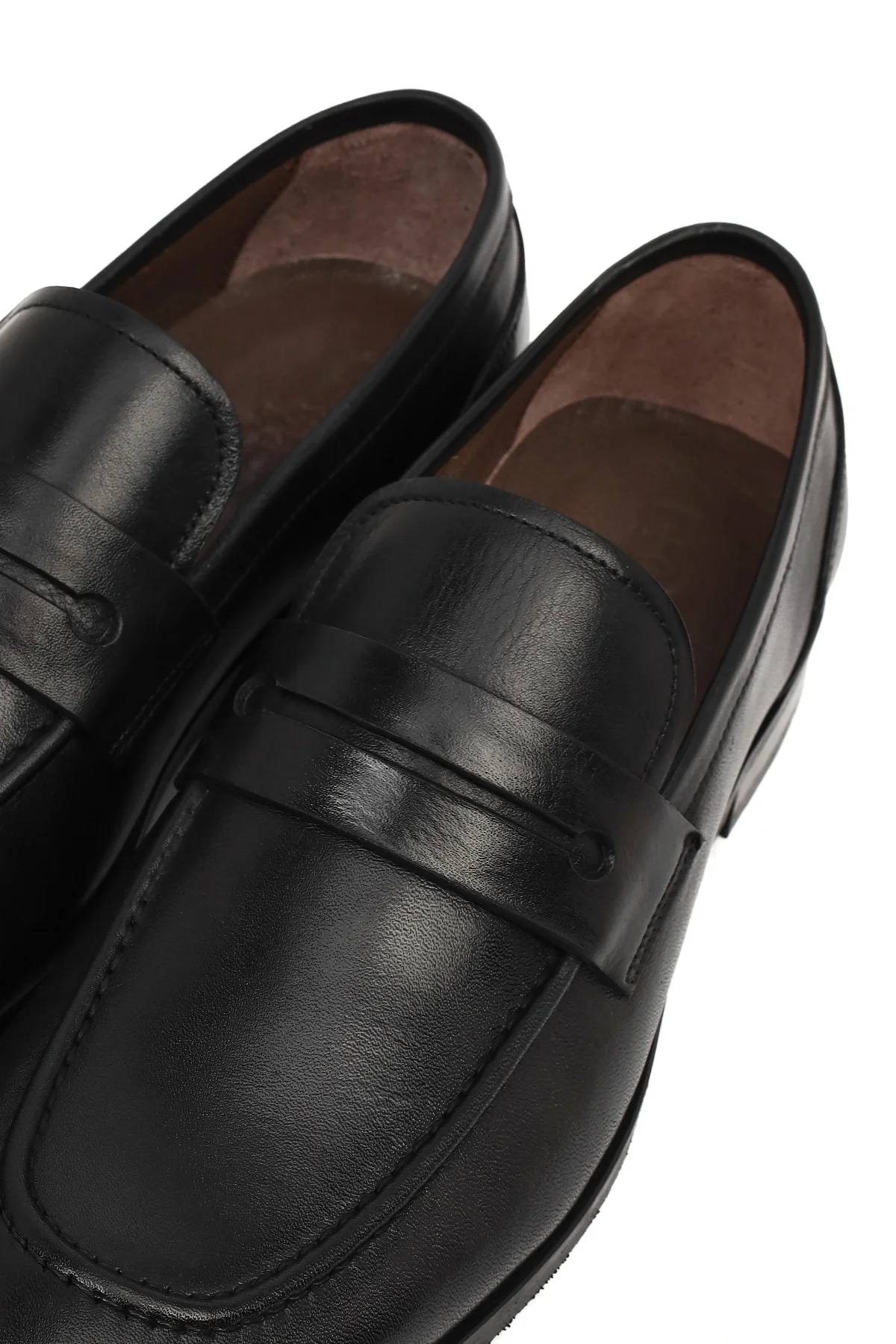Derimod Black Erkek Siyah Deri Klasik Loafer - Image 10