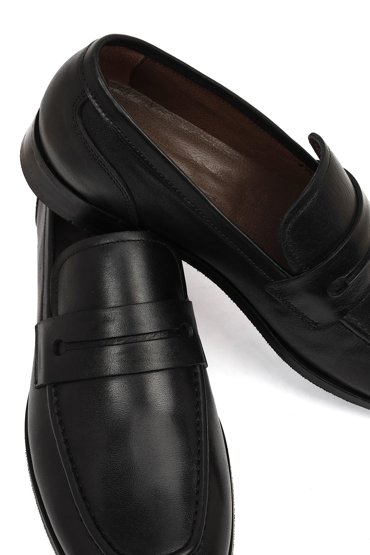 Derimod Black Erkek Siyah Deri Klasik Loafer - Image 11