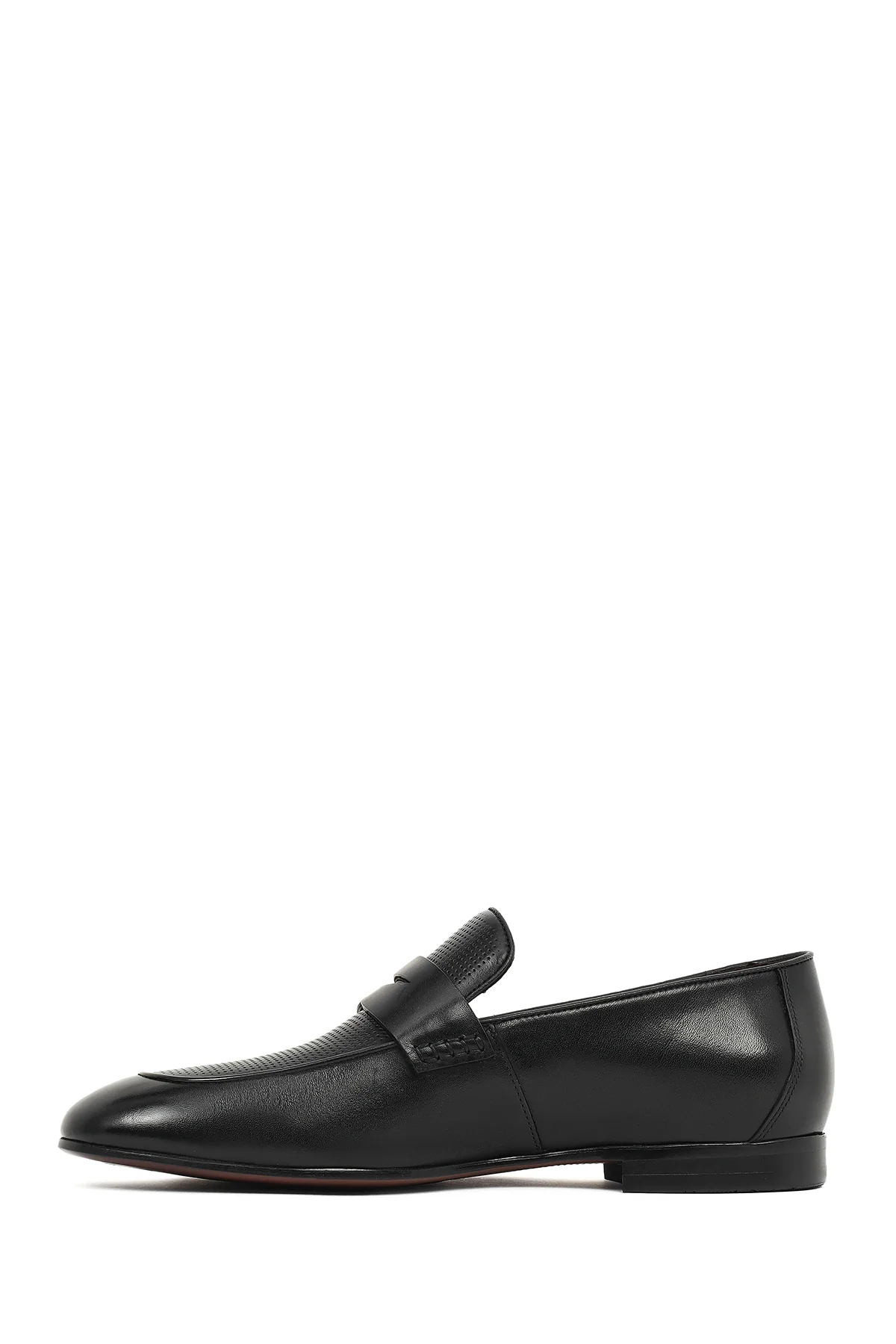 Derimod Black Erkek Siyah Deri Klasik Loafer - Image 3
