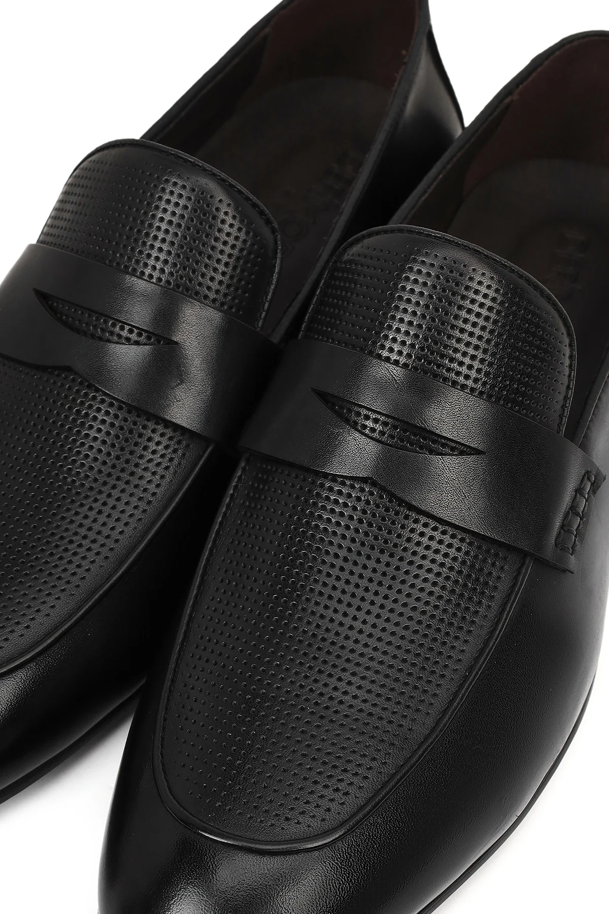 Derimod Black Erkek Siyah Deri Klasik Loafer - Image 8