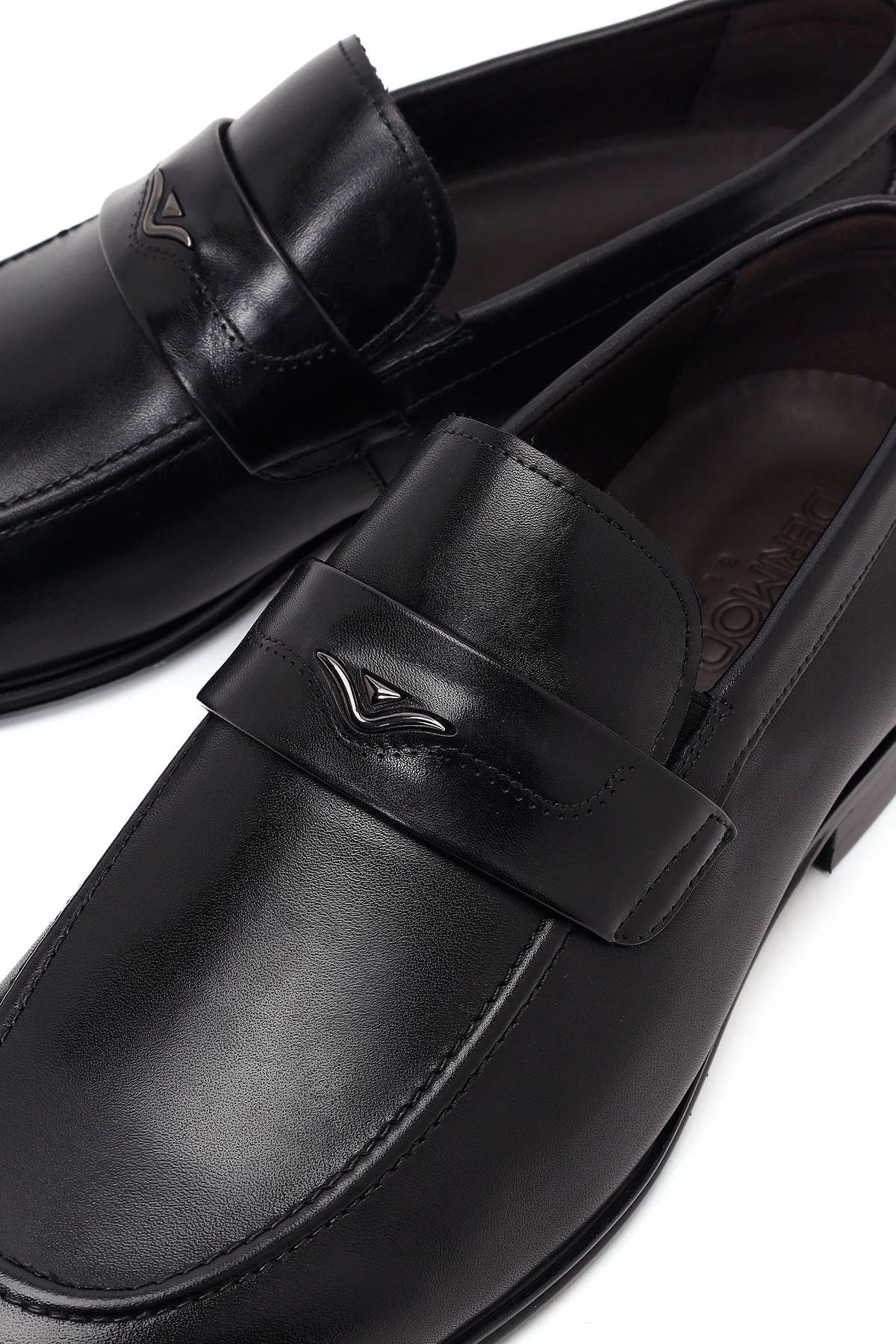 Derimod Black Erkek Siyah Deri Klasik Loafer - Image 10