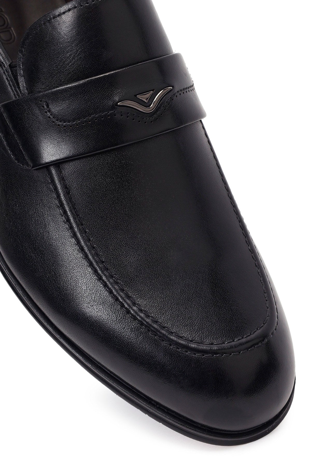 Derimod Black Erkek Siyah Deri Klasik Loafer - Image 9