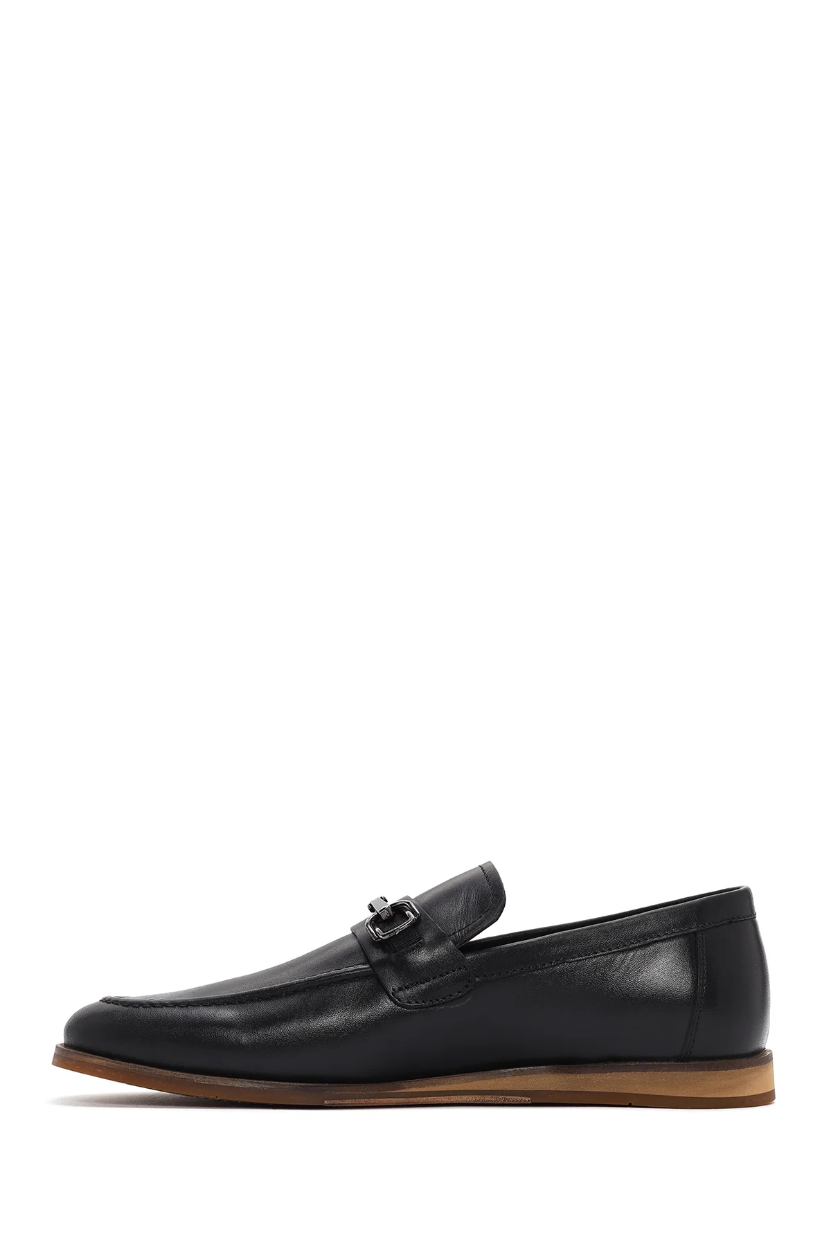 Derimod Black Erkek Siyah Deri Loafer - Image 2