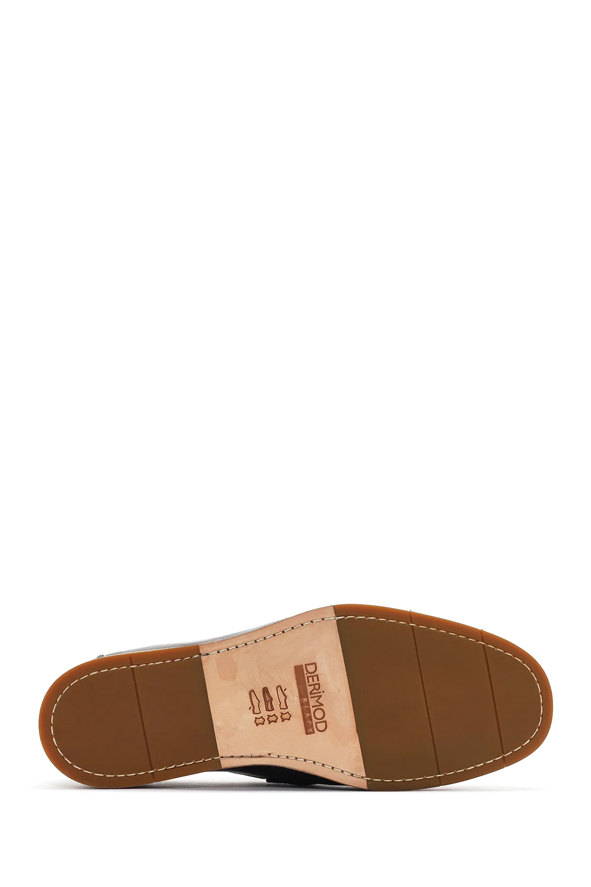 Derimod Black Erkek Siyah Deri Loafer - Image 4