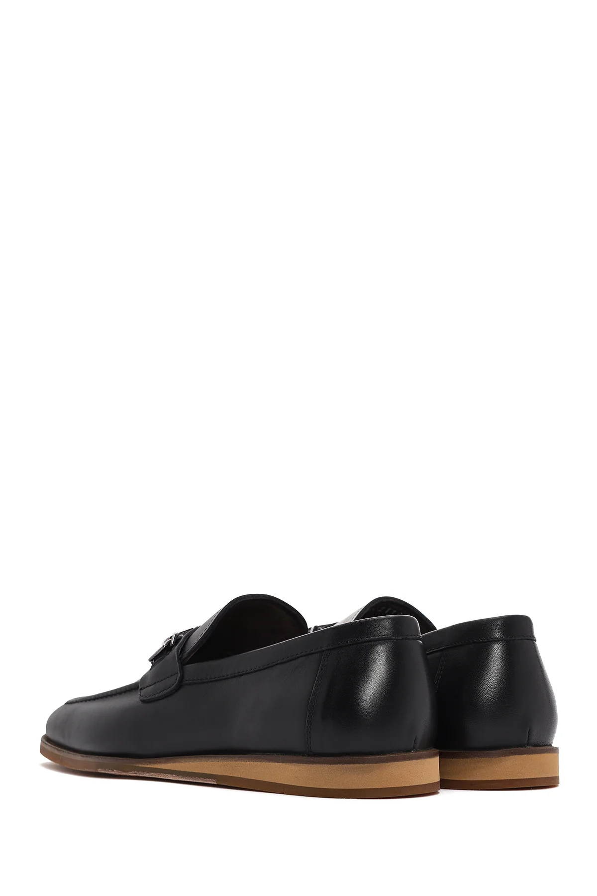 Derimod Black Erkek Siyah Deri Loafer - Image 5