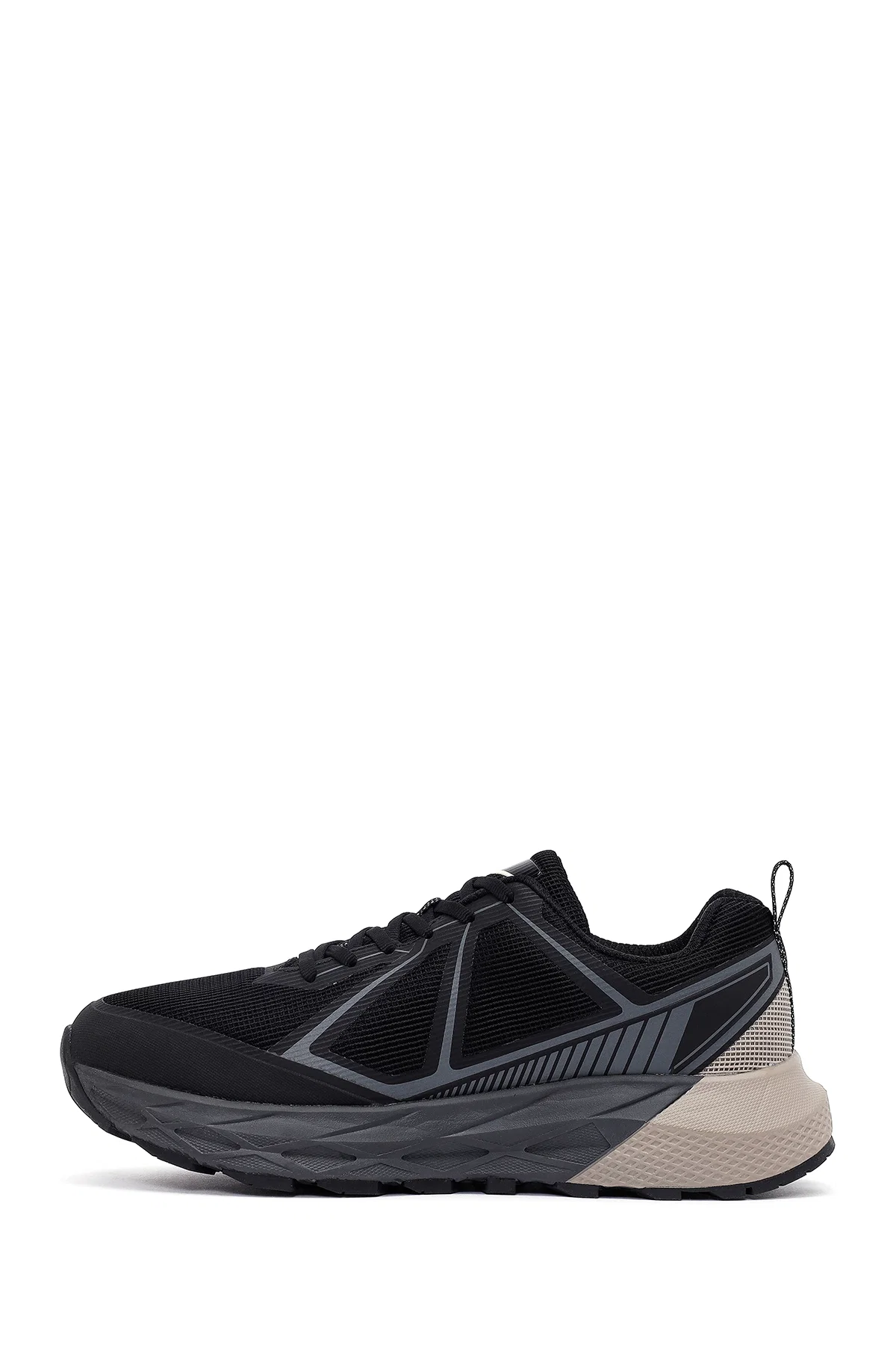 Derimod Dry Erkek Siyah Bağcıklı Kalın Tabanlı Kumaş Sneaker - Image 2