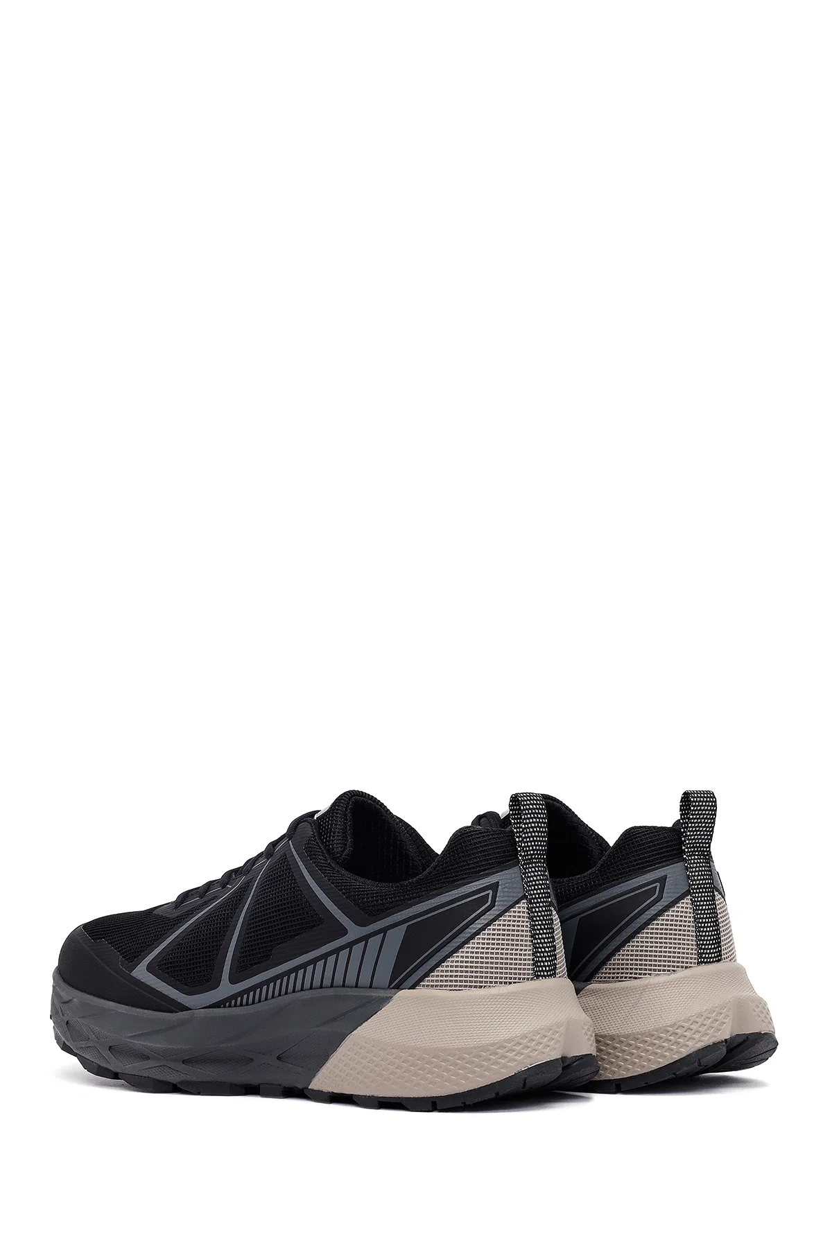 Derimod Dry Erkek Siyah Bağcıklı Kalın Tabanlı Kumaş Sneaker - Image 5