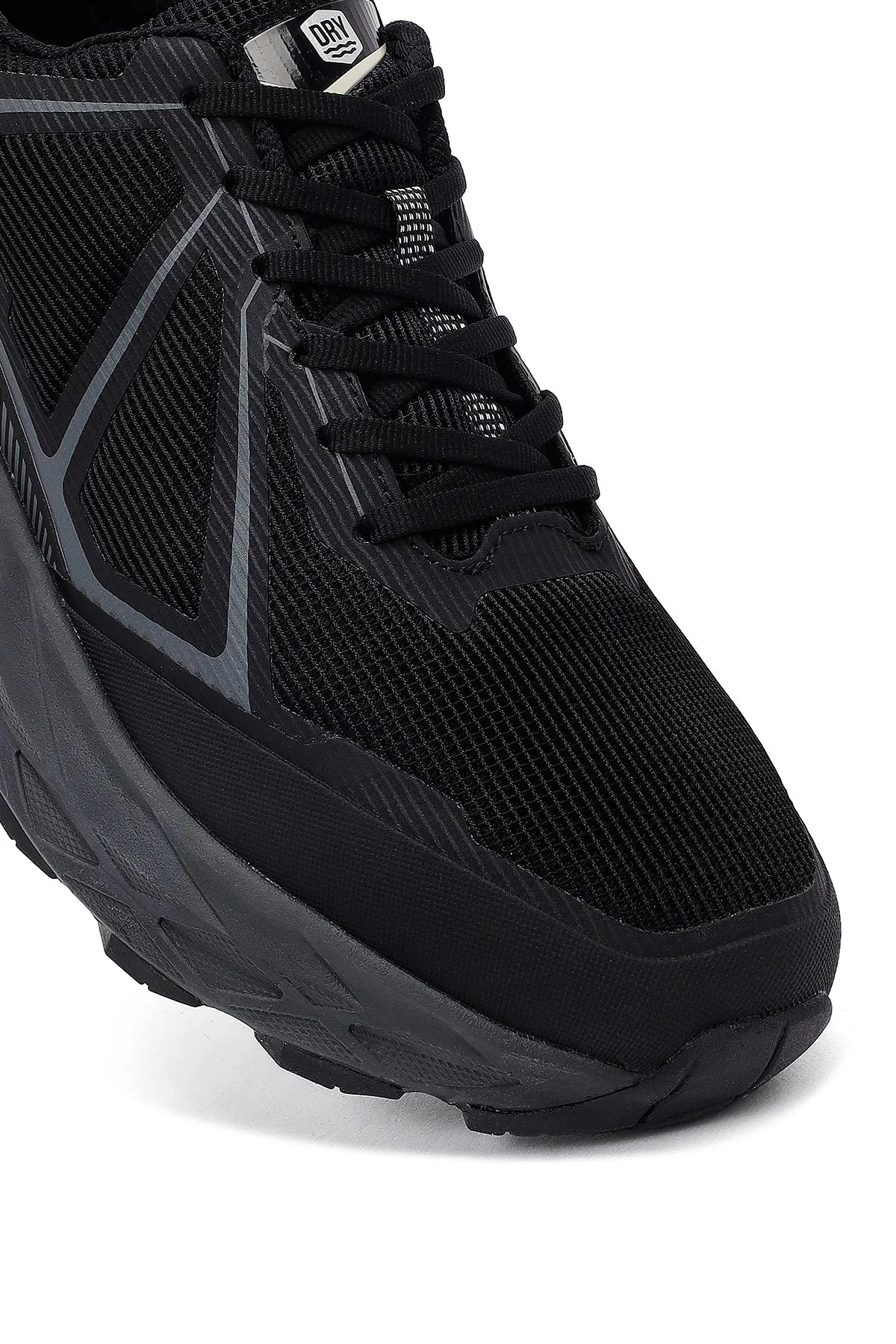 Derimod Dry Erkek Siyah Bağcıklı Kalın Tabanlı Kumaş Sneaker - Image 9