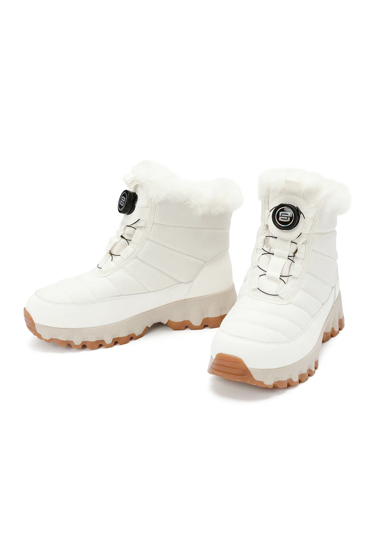 Derimod Dry Kadın Krem Bağcıklı Kalın Tabanlı Waterproof Outdoor Bot - Image 3