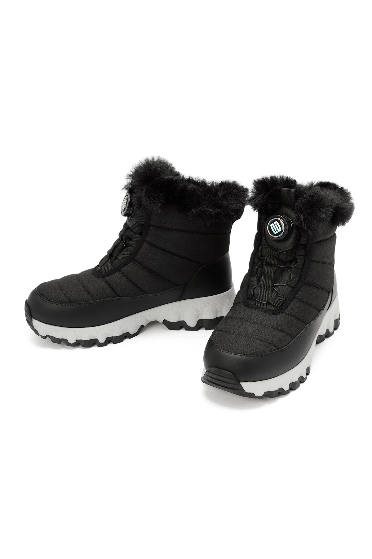 Derimod Dry Kadın Siyah Bağcıklı Kalın Tabanlı Waterproof Outdoor Bot - Image 3