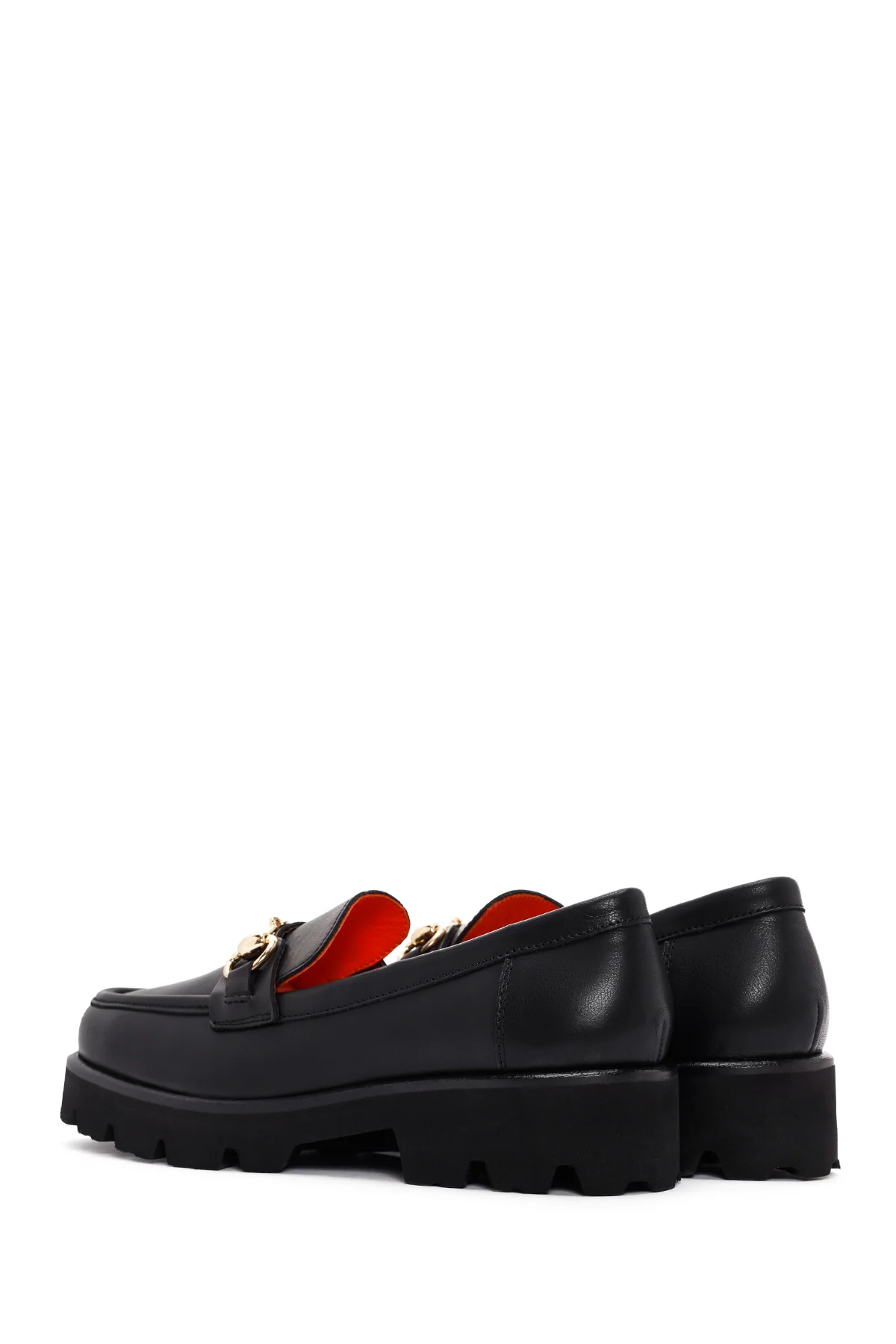 Derimod Flex Kadın Siyah Deri Loafer - Image 5
