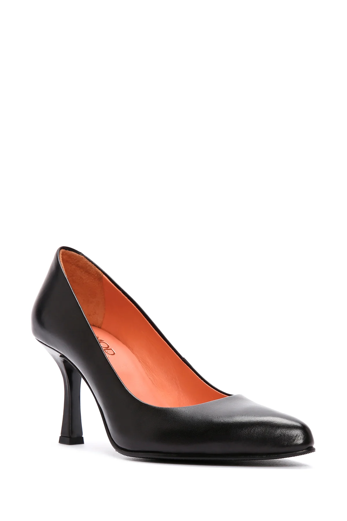 Derimod Flex Kadın Siyah Topuklu Deri Stiletto - Image 7