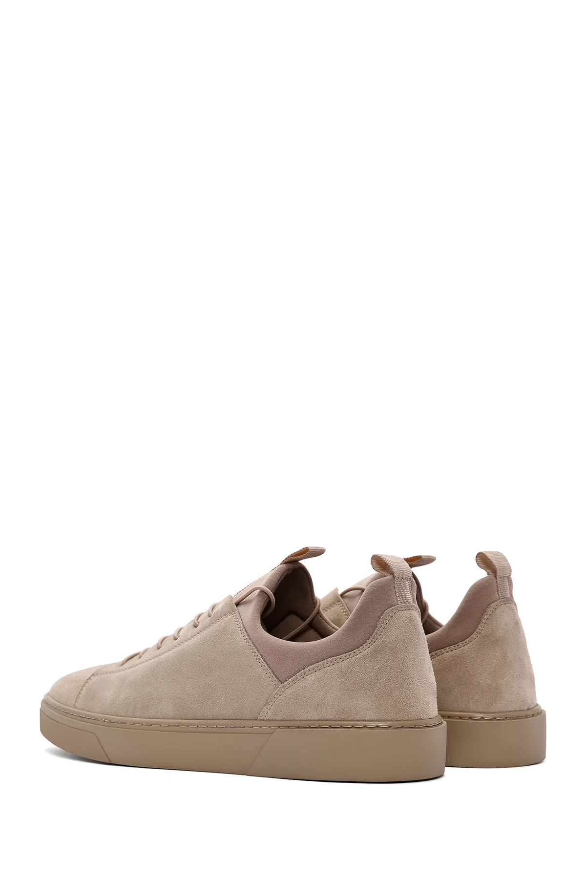 Derimod Fly Erkek Bej Bağcıklı Süet Deri Sneaker - Image 6