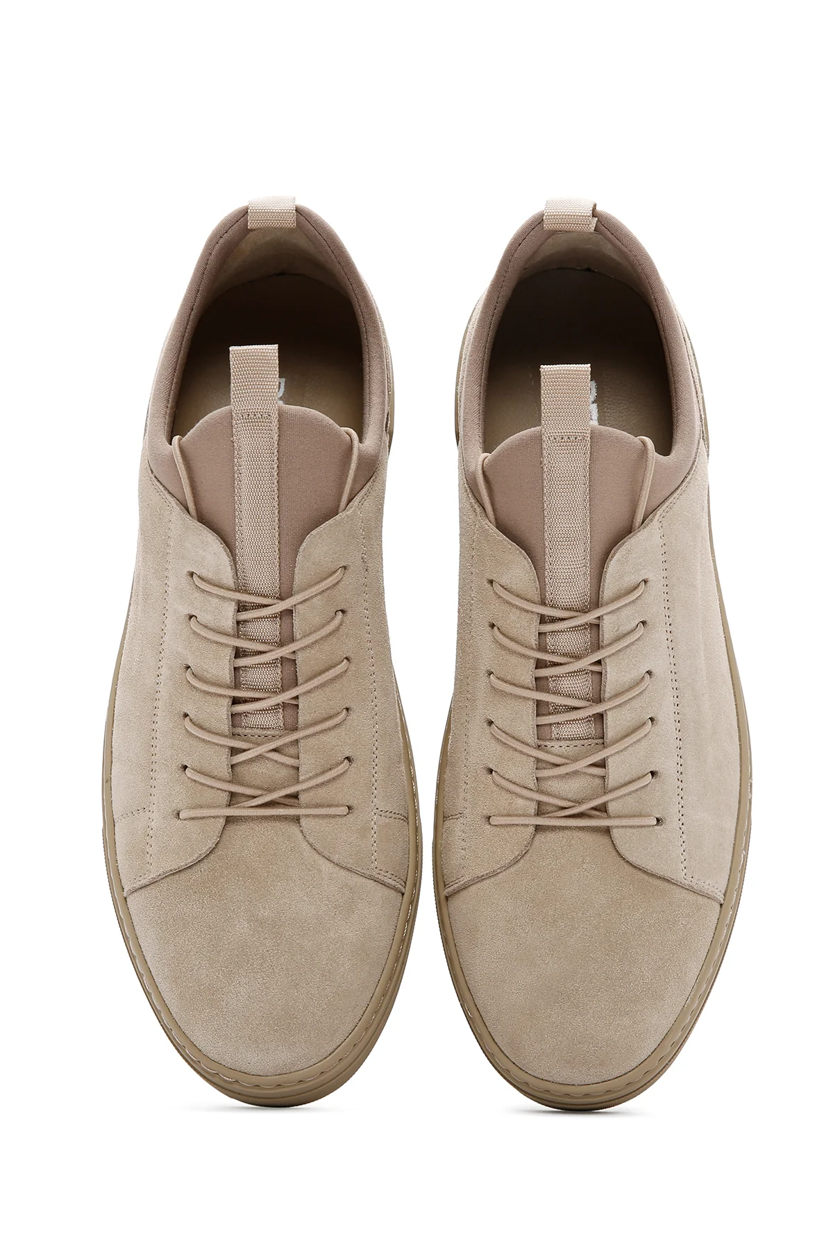 Derimod Fly Erkek Bej Bağcıklı Süet Deri Sneaker - Image 8