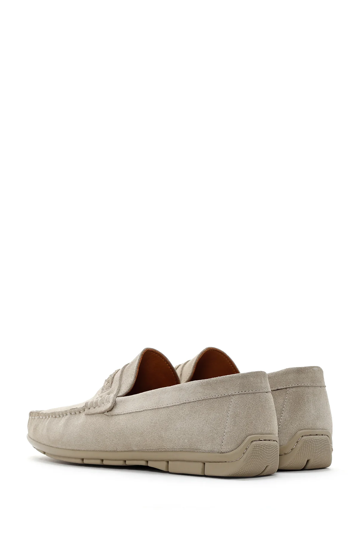 Derimod Fly Erkek Bej Süet Deri Casual Loafer - Image 5