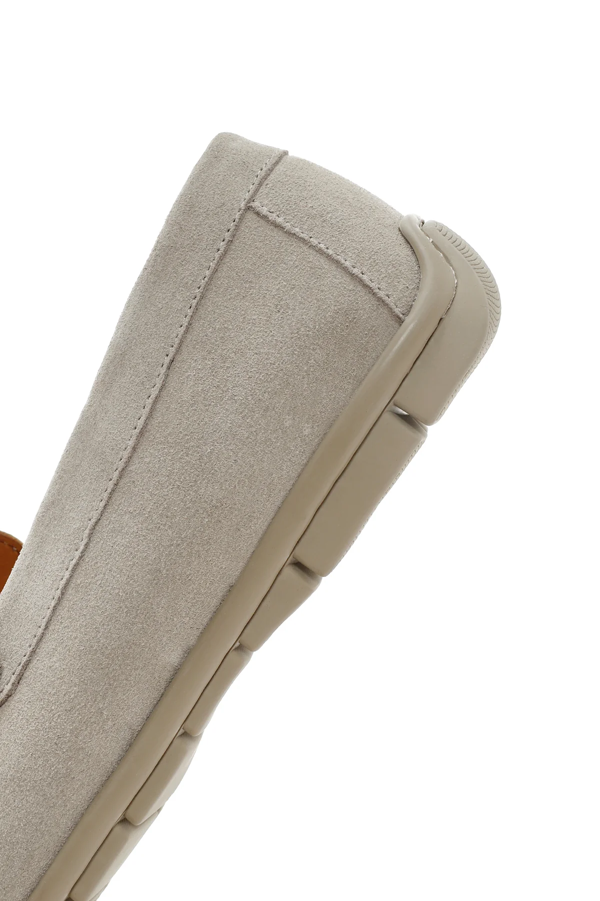 Derimod Fly Erkek Bej Süet Deri Casual Loafer - Image 7