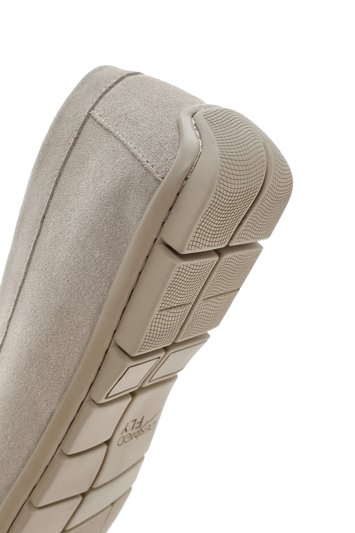 Derimod Fly Erkek Bej Süet Deri Casual Loafer - Image 8