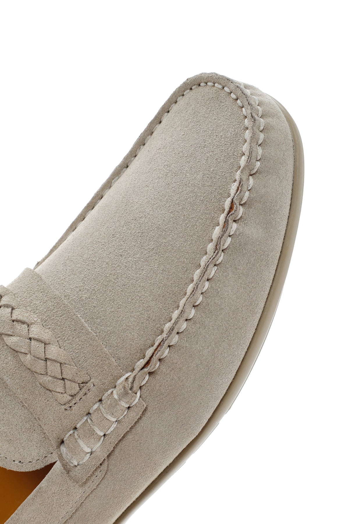 Derimod Fly Erkek Bej Süet Deri Casual Loafer - Image 9