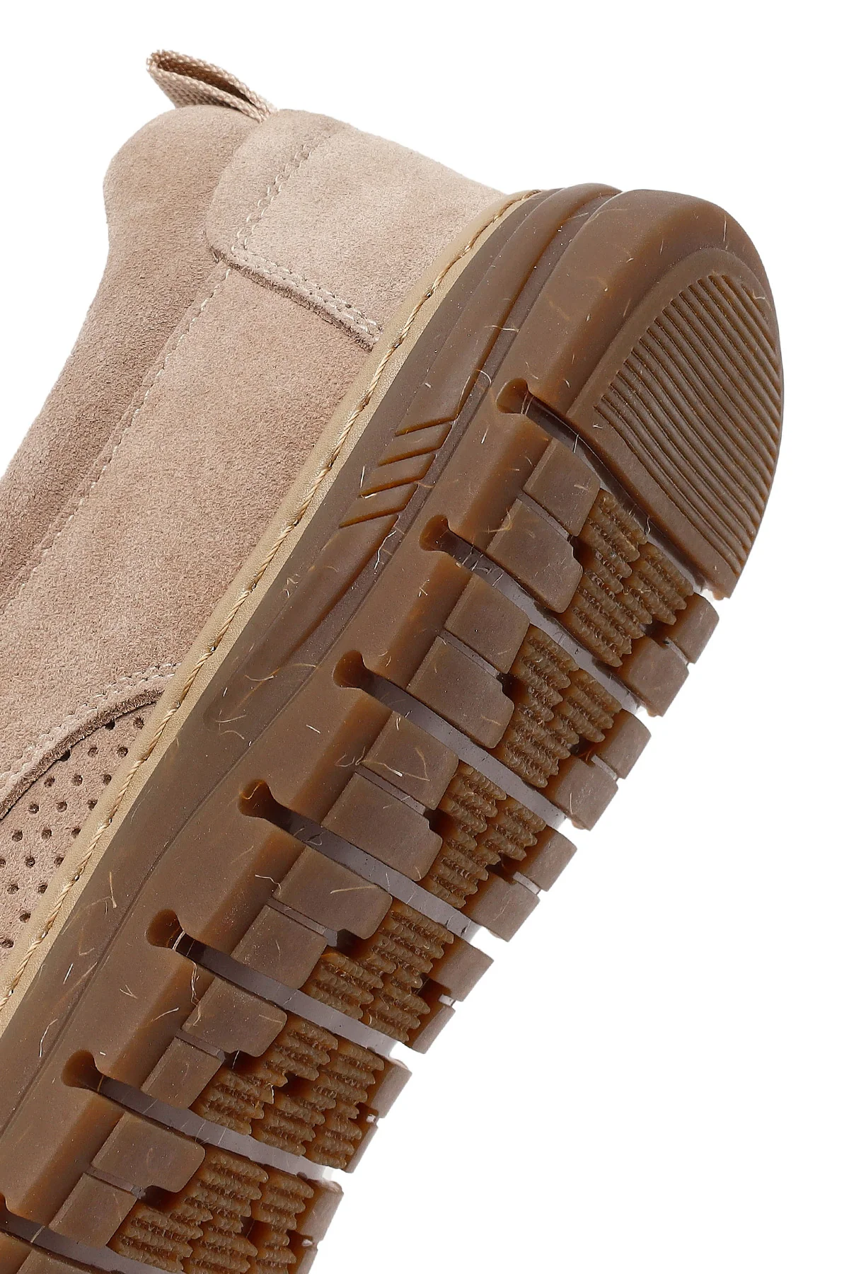Derimod Fly Erkek Bej Süet Deri Casual Loafer - Image 8