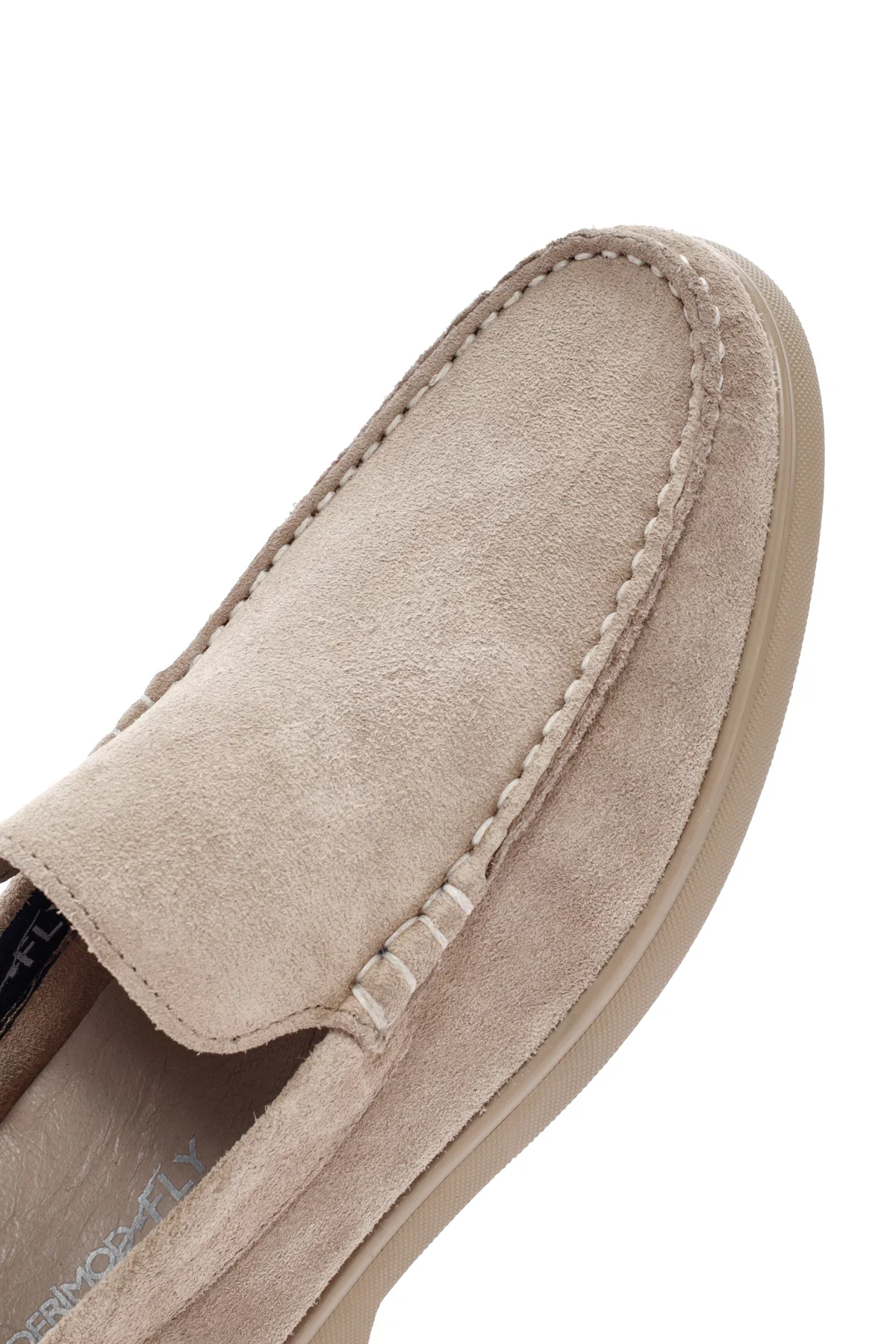 Derimod Fly Erkek Bej Süet Deri Loafer - Image 10