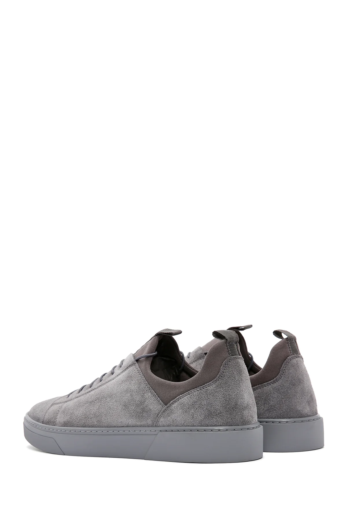 Derimod Fly Erkek Gri Bağcıklı Süet Deri Sneaker - Image 6