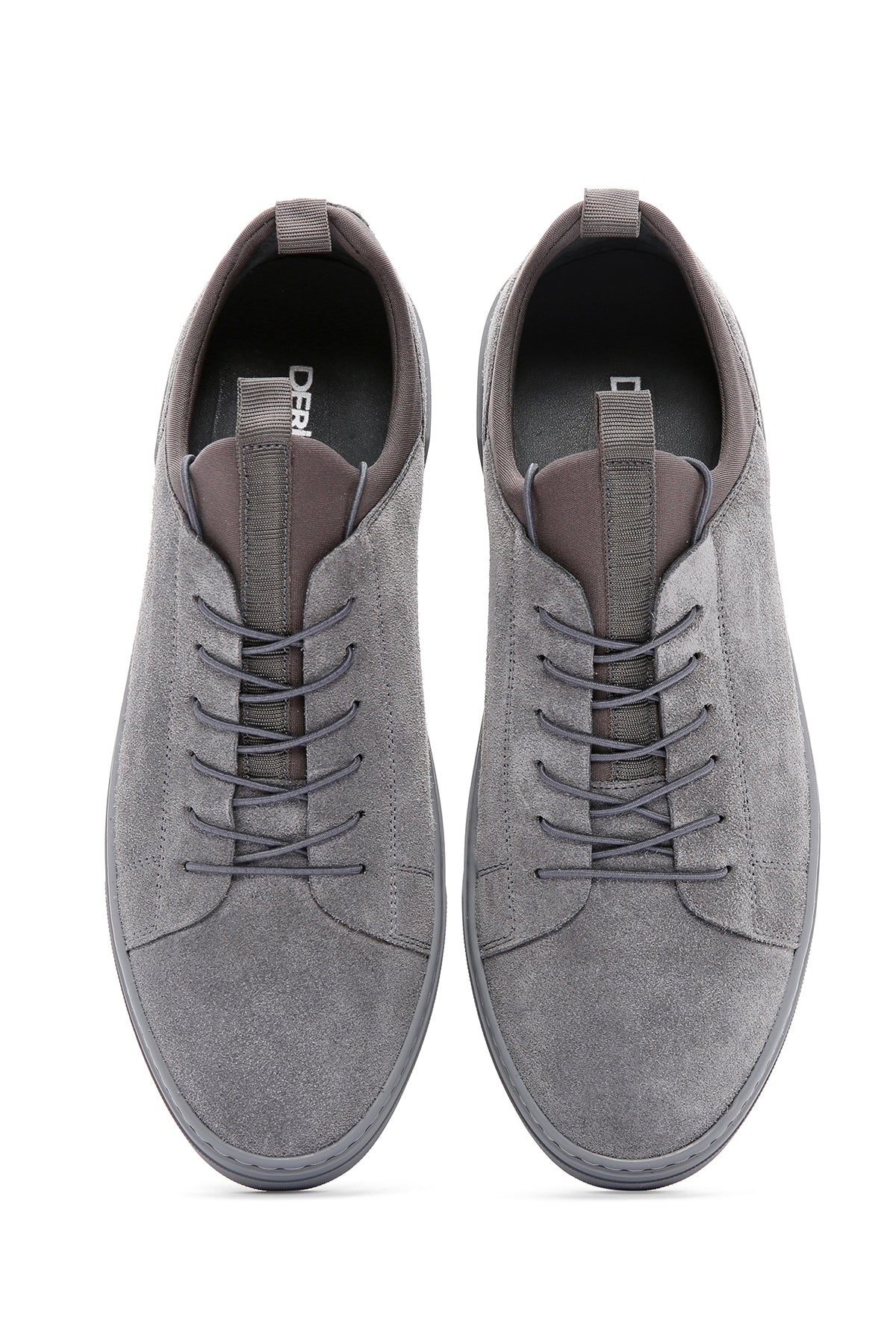 Derimod Fly Erkek Gri Bağcıklı Süet Deri Sneaker - Image 8