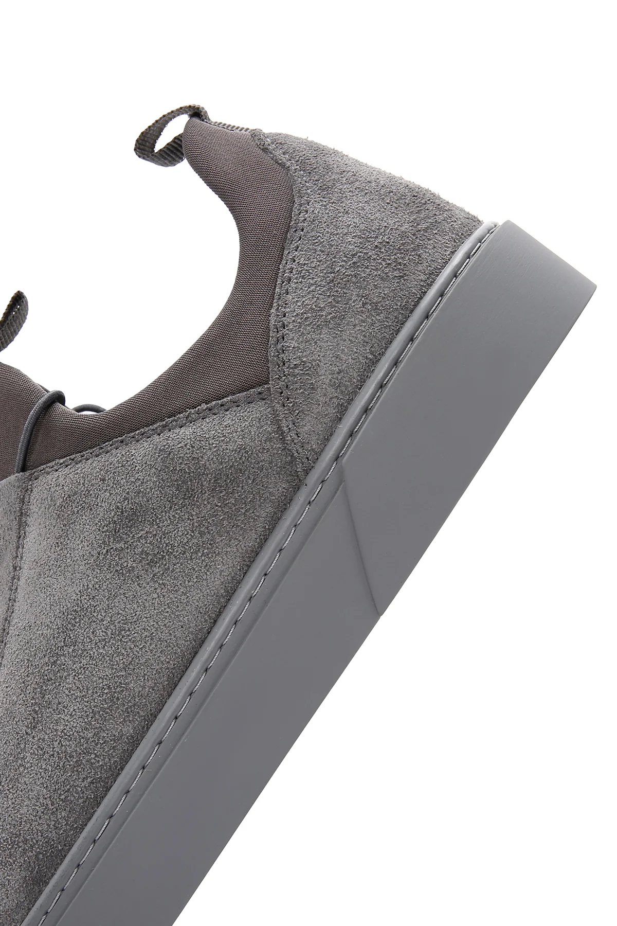 Derimod Fly Erkek Gri Bağcıklı Süet Deri Sneaker - Image 9