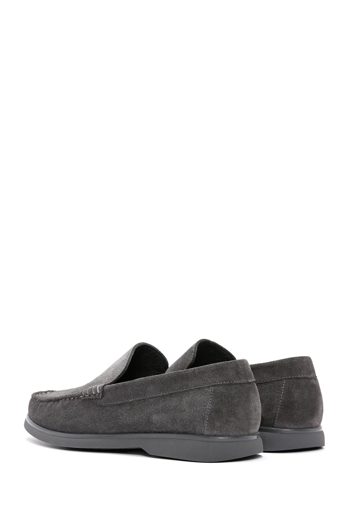Derimod Fly Erkek Gri Süet Deri Loafer - Image 5