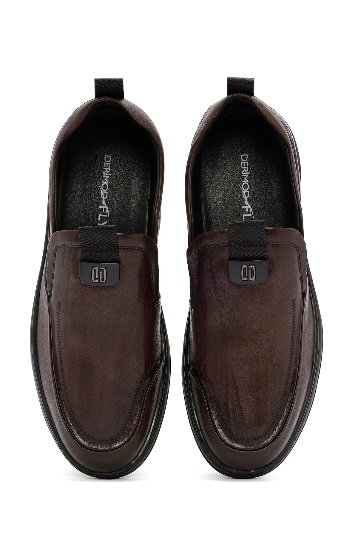 Derimod Fly Erkek Kahverengi Deri Casual Loafer - Image 7