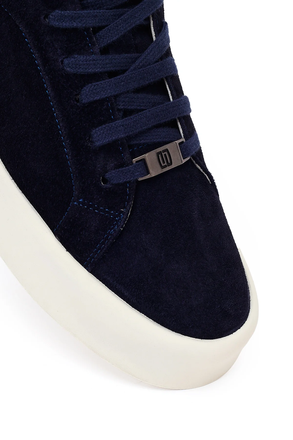 Derimod Fly Erkek Lacivert Bağcıklı Kalın Tabanlı Süet Deri Sneaker - Image 9