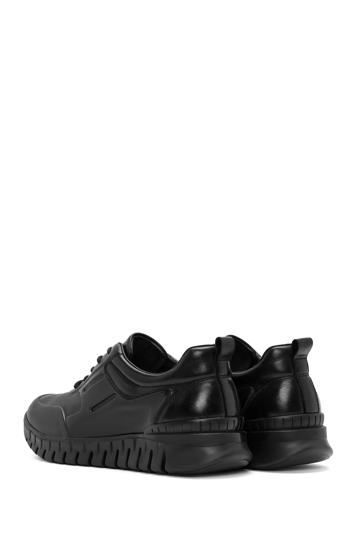 Derimod Fly Erkek Siyah Bağcıklı Deri Casual Sneaker - Image 5