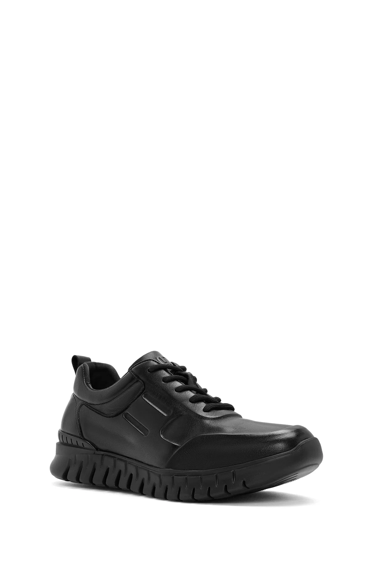 Derimod Fly Erkek Siyah Bağcıklı Deri Casual Sneaker - Image 6