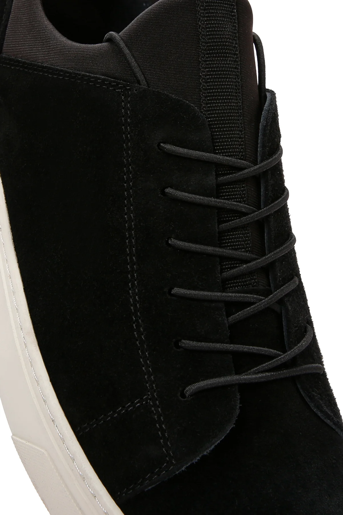 Derimod Fly Erkek Siyah Bağcıklı Süet Deri Sneaker - Image 11