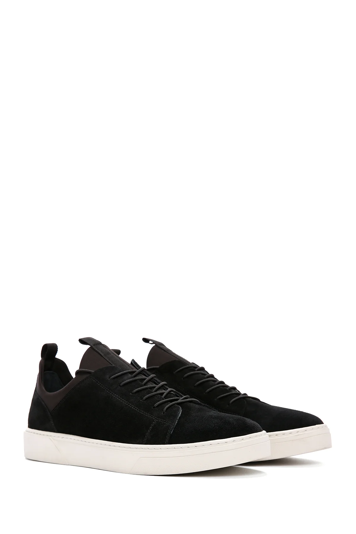 Derimod Fly Erkek Siyah Bağcıklı Süet Deri Sneaker - Image 3