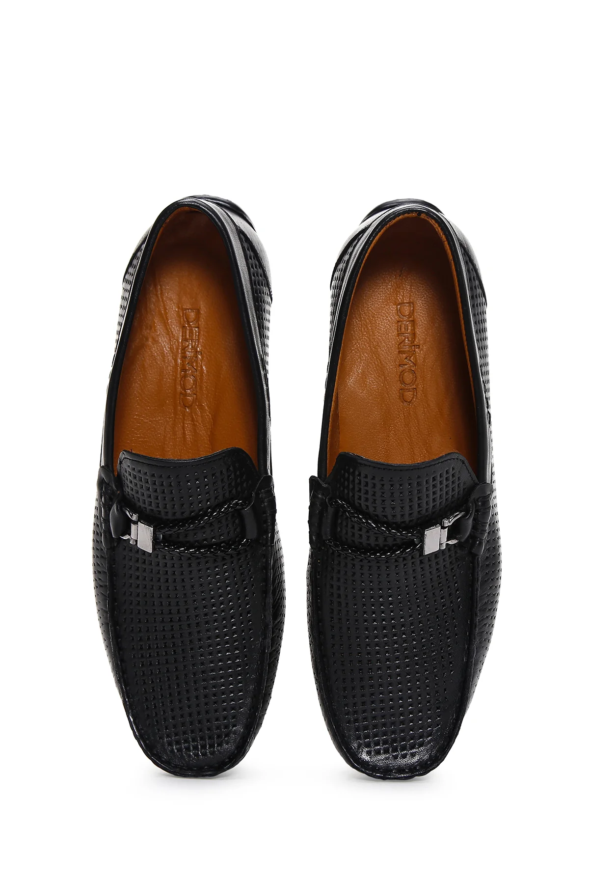Derimod Fly Erkek Siyah Deri Casual Loafer - Image 6