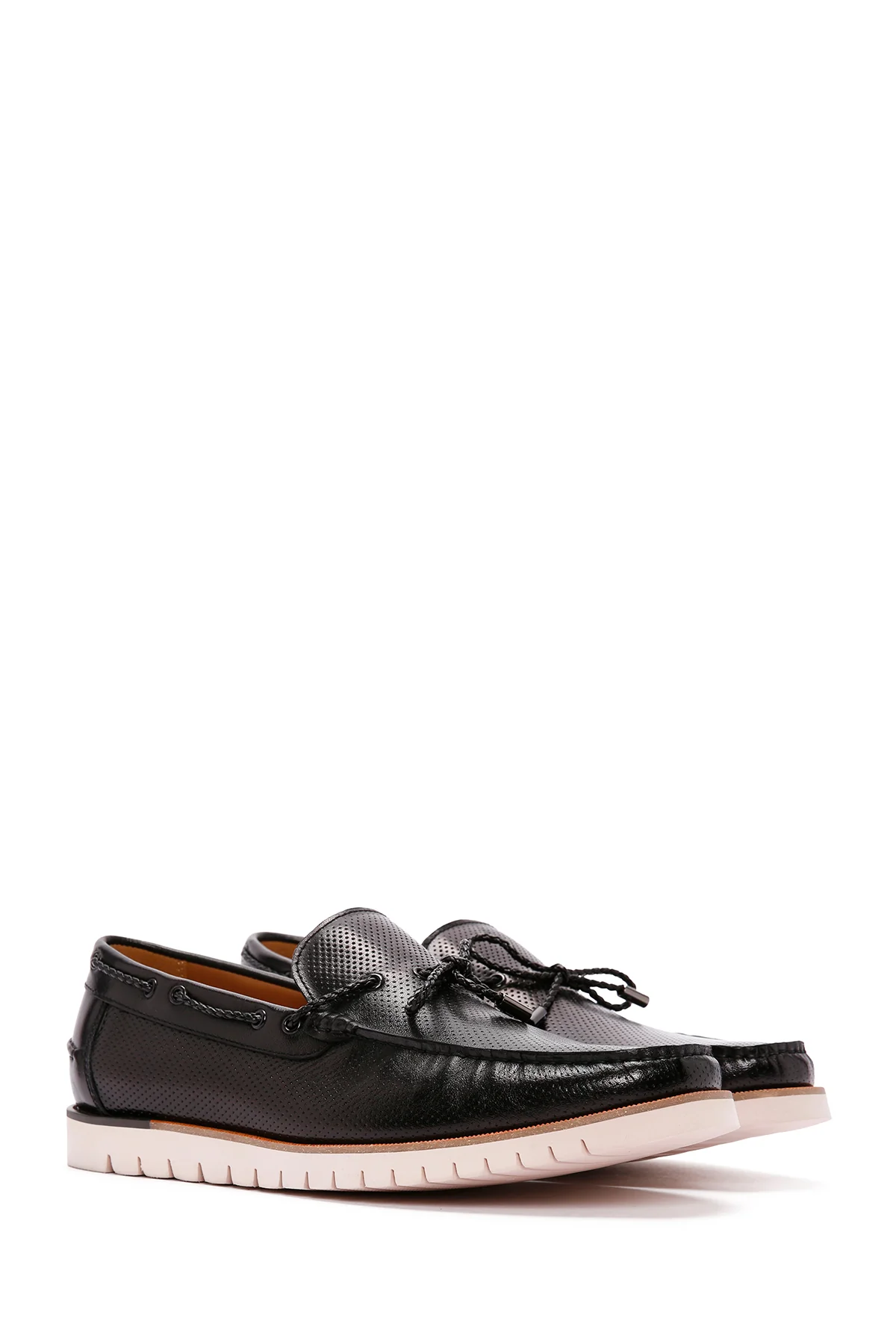 Derimod Fly Erkek Siyah Deri Casual Loafer - Image 3