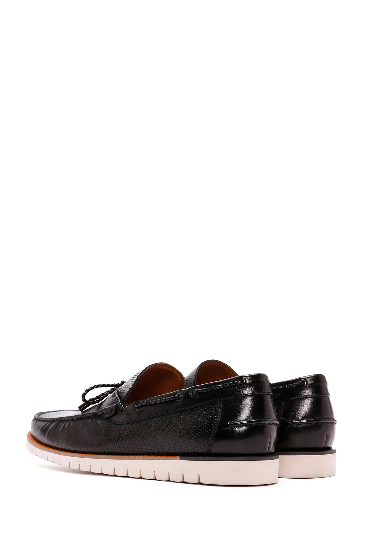 Derimod Fly Erkek Siyah Deri Casual Loafer - Image 5