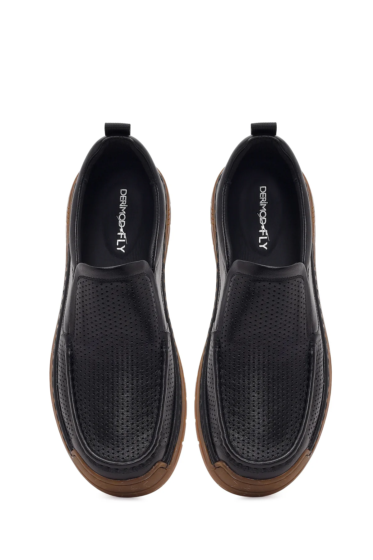 Derimod Fly Erkek Siyah Deri Casual Loafer - Image 4